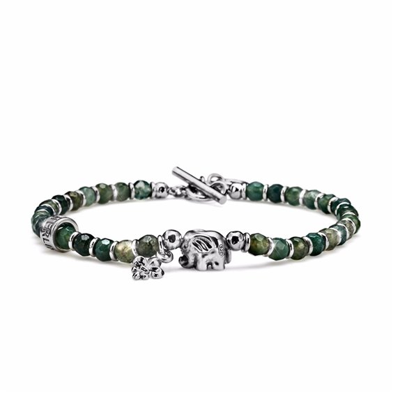 Bracelet Maria Cristina Sterling Homme Elefante in Argent Pietre dure G2234 - G2234